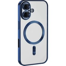 Decostyle Newface Apple iPhone 16 Kılıf Kross Magneticsafe Kapak - Lacivert