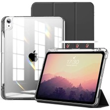 Ipad Air 11INÇ 2024 Air 4/5/6.nesil 10.9 ile Uyumlu Kılıf Pen Charge Şeffaf Kalem Bölmeli Case