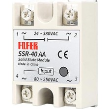 Ssr Röle 40A Ac 24-380V Tek Fazlı Solid State Röle Elektronik Anahtar Termostat Resiztans Motor L