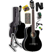 MGX-100BK-ST Üst Seviye Klasik Gitar 4/4 Sap Ayarlı