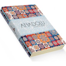 Anadolu Motifleri Defter Seti 1 - Çizgisiz - 64 Sayfa - 14X21CM 8683363711879, One Size