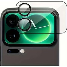 17 Pro Max Ile Uyumlu Lens Temperli Cam Kamera Koruyucu