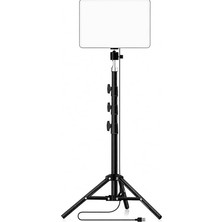 Video Işık Seti - Ayarlanabilir Tripod, USB Kontrollü Sıcak/soğuk Işık, 3 Mod & 10 Parlaklık