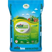 Solucan Gübresi 25 kg Organik Gübre Tüm Bitkilerde Kullanıma Uygun Katı (Toz) Formda Gübre