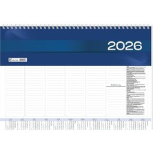 Color 2026 Aj-70 28X40 Haftalık Spiralli Masa Sümeni