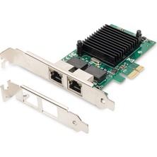 Io Kartı - Pcıe - RJ45 Ağ Kartı - 2 Port - Gigabit Ethernet - 1 Gbit/s - Pcı-Express