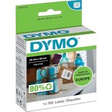 S0929120, Lw Çok Amaçlı Kare Etiket, (25X25 Mm) 750 Etiket/paket