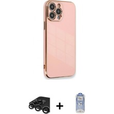 Marsilyan™- iPhone 15 Pro Kılıf Yankı Serisi - Siyah Joko Magic 5d Cam + Raze Metal Kamera Lens - Tmgı