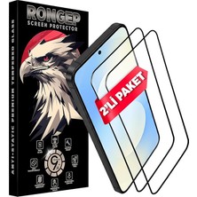 [2'li Paket] Samsung Galaxy S25 Fe Için Ekran Koruyucu 9h Sertlikte Anti-Static Temperli Cam Netlik