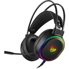Hopper Gaming Kulaklık Rgb, 7.1 Surround USB Oyuncu Kulaklığı, Mikrofonlu, Kablolu Pc Headset, S