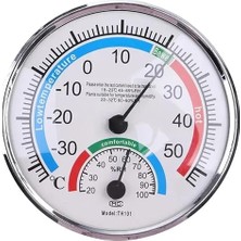 Ekranlı Sıcaklık ve Nem Ölçer Termometre, -30°c ile +50°c Arası, 12.5cm Çap, Bebek Odası I