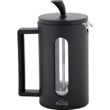 Morning 600 ml Borosilikat Cam French Press 304 Paslanmaz Çelik Filtre Kahve ve Bitki Çayı FF002