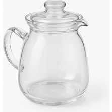 Dayanıklı Borosilikat Cam Demlik – 600 ml Şeffaf Çaydanlık, Filtreli Bitki Çayı ve Kahve De