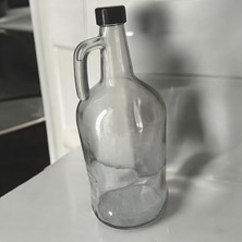 Litre Cam Galon Şişe-Sürahi – Sızdırmaz Kapaklı, Geniş Ağızlı Saklama Kabı | Ev Yapım�