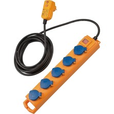 Super-Solid Sl IP54 Lisanslı 5'li Uzatma Priz Kaçak Akım Roleli, Standart