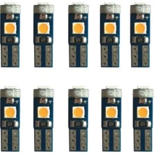 Adet T5 LED Mini Dipsiz Kilometre Gösterge Ambians Aydınlatma Turuncu