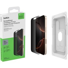 Screenforce Invisiglass Gizlilik Ekran Koruyucu, IPHONE17 + iPhone 16 Pro Için, Çizilmeye Dayanık