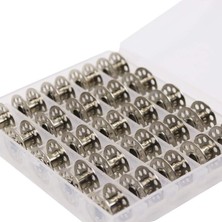Tipi Aile Dikiş Metal Masurası 25 Adet ve Saklama Kutusu