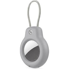 Superlock Serisi Kilitli Kılıf ve Darbelere Karşı Ultra Güçlü Koruyucu Anahtarlık (Gri)