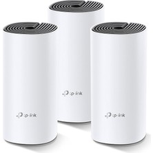 Deco M4 3-Pack , AC1200 Mbps, Dual-Band, Gigabit Portları, 100 Cihaza Kadar Bağlanılabilirlik, 37