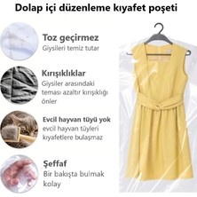 Jokey Ambalaj Gardırop Içi Askılık Yuvalı 60x160cm Kuru Temizleme - Dolap Içi Şeffaf Saklama Naylonu (10ADET)
