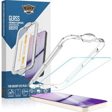 Galaxy S25 Serisi ile Uyumlu Easyfit Glass Kolay Uygulama Aparatlı Ekran Koruyucu Temperli Cam (Gal