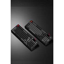 Pro Gri/siyah 3 Bt + 2.4 IPS Ekranlı Red Switch Rgb Mekanik Kablosuz Klavye