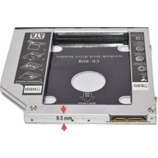 9.5mm Sata HDD Caddy SSD 9.5 Kızak Harddisk Kutusu Cdrom Yerine