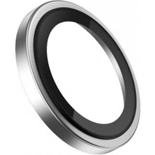 99 Ar Hd Titanyum Kasa iPhone 17 Pro/17 Pro Max Uyumlu Kamera Lens Koruyucu, Silver