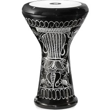 Solo Darbuka El Gravürü 3029-S Siyah 44,5 Cm.