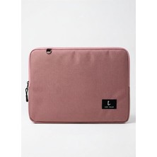 Inç Laptop Kılıfı | MacBook ve Tüm Laptoplara Uyumlu Notebook Çantası (Pembe)