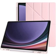 Samsung Galaxy Tab S9 Fe 10.9 Inç Uyumlu Smart Kılıf, S Pen Kalemlikli, Trifold, Esnek, Mat, Darb
