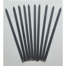 - Adana Kebap Şişi 60 cm - 10 Adet Silme Kıyma Şişi (Kebap - Beyti)
