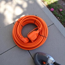 Uzatma Kablosu 3x1.5 mm 10 Metre Kablolu Tekli Grup Fiş Priz Topraklı Kapaklı Monofaze Ev Tipi