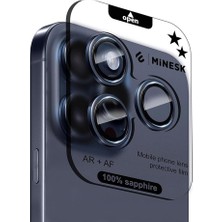 iPhone 15 Pro / 15 Pro Max ile Uyumlu Orijinal Safir Cam (%99.9 Saflıkta Gerçek Safir) Cihazın Ke