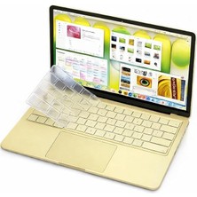 Macbook Neo 13INÇ A18 Pro A3404 ile Uyumlu Klavye Koruyucu Şeffaf Silikon Ped Renksiz