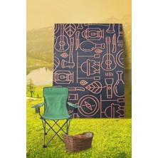 8810 Plaj Kamp Piknik Bahçe Balkon Teras Hasır Mat Savan 120X180