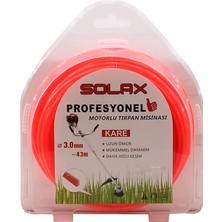 Solax Tırpan Misina Kare Dört Köşe 3 mm x 43 Metre Misinası