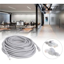 Metre Cat5 Ethernet Kablo 2 Ucu Konnektörlü