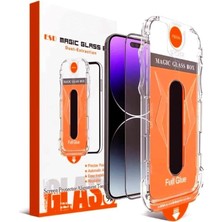 iPhone Ile Uyumlu Point Hizalama Aparatlı Darbe Emici ve Takılırken Camın Altında Kesinlikle T