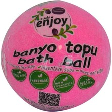 Düşler El Yapımı Banyo Bombası Banyo Topu Pembe 90-120 gr