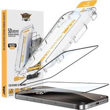 Labs iPhone 16 Serisi ile Uyumlu 5d Easyfit 2 Adet Kolay Uygulama Aparatlı Ekran Koruyucu Temperli