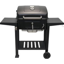 Kömürlü Bbq Dökme Demir Kömürlü Mangal Fırınlı Büyük Barbekü Izgara 01022