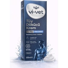 Erkek Tüy Dökücü Krem, Tüm Ciltler Için, Vitamin E Içerikli, Kalın ve Sert Tüylerde Etkili