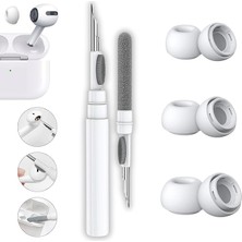 ve Pro 2.nesil Uyumlu Anc Delikli Silikon Kulaklık Uçları (S,m,l) ve 3'ü 1 Arada Bluetooth Kulak