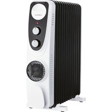 LUX13-FP-BW 13 Dilim Siyah Beyaz 2900 W Yağlı Radyatör