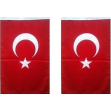 Sanat Alpaka Türk Bayrağı Fitilli 20X30CM 2ADET