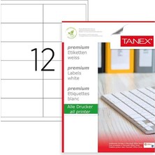 TW-2546 100X46 mm Lazer Etiket 100 Lü Paket
