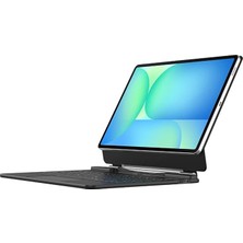 Samsung Galaxy Tab S10 Fe Plus 13.1" ile Uyumlu Magic Keyboard Touchpad Rgb Işıklı Klavyeli Kıl�