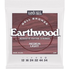 Ball Medium Light Earthwood Bell Bronz Gitar Telleri Western Gitar 12-54